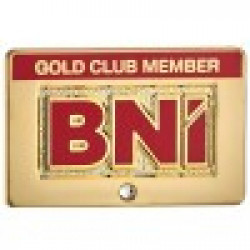 Pin Gold Club Member com 1 Pedra - Com Ímã Magnético